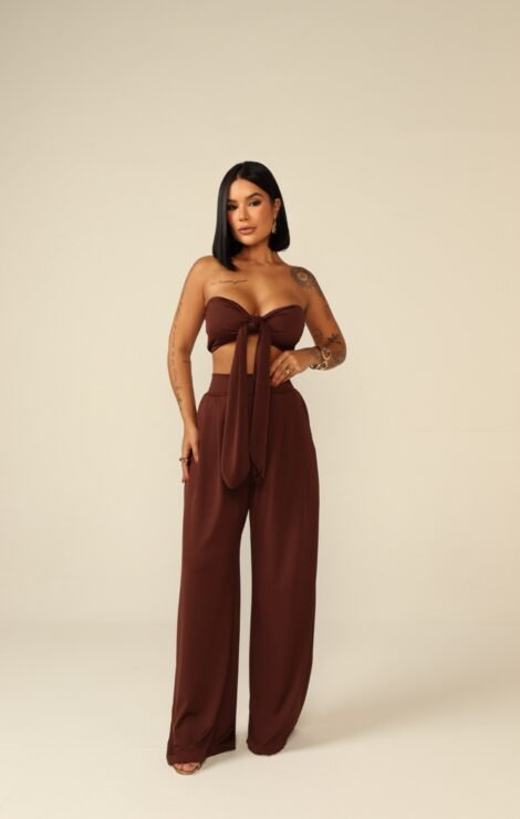 Morena Brazil - Conjunto Pantalona Cropped Multiforme Aline