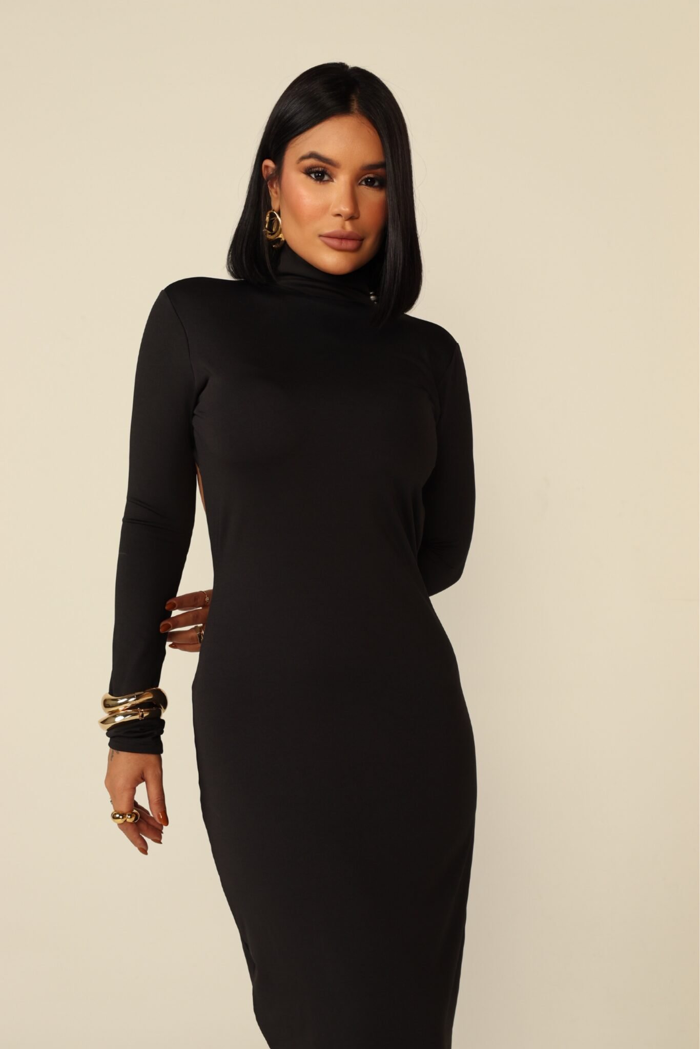 Morena Brazil - Vestido Modelador Gola Alta